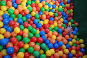 Colorful ball pit is indoor playground equipment Toronto.